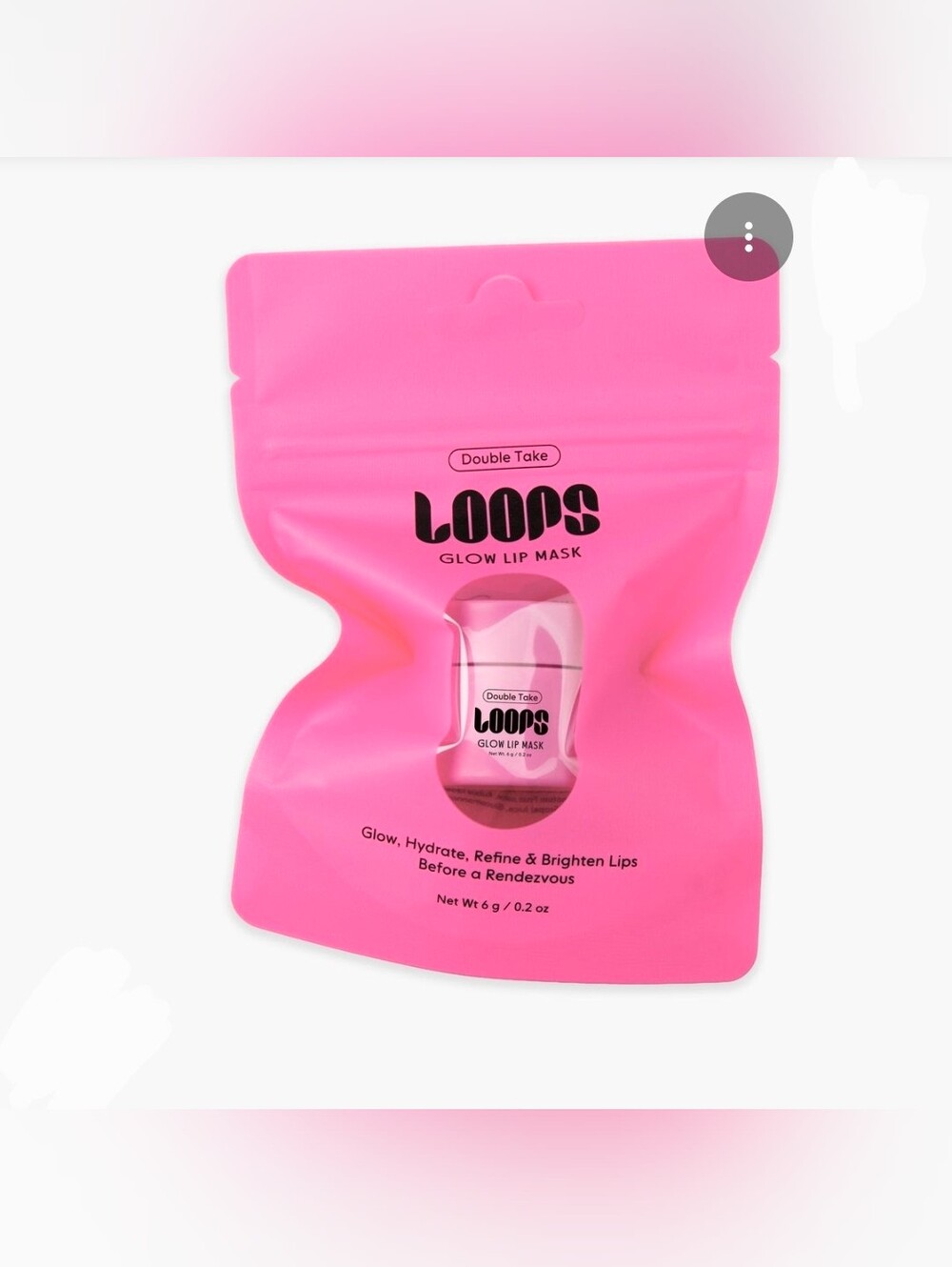 Loops Double Take Glow Lip Mask — 0.22oz BNIB